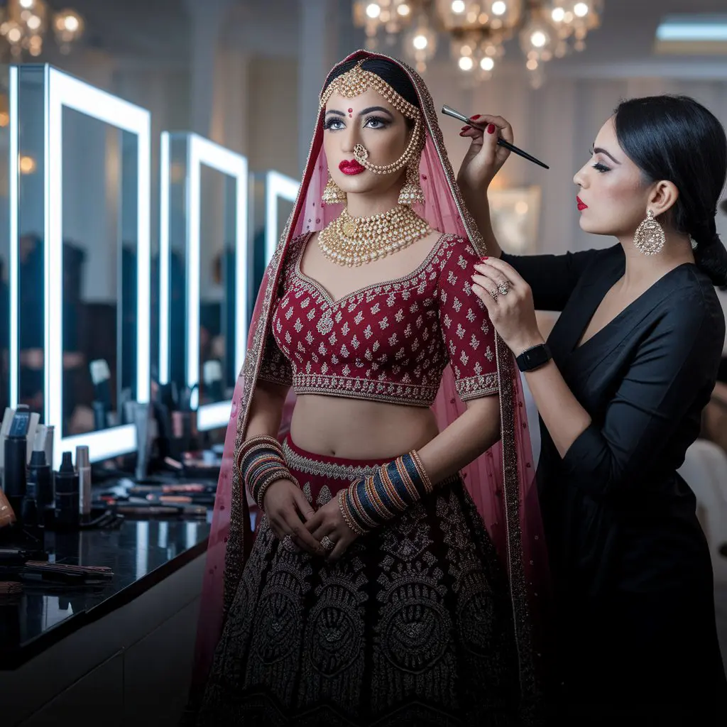 Bridal & Party Makeup services by best bridal makeup artist in Tirupati RK Makeup Studio
