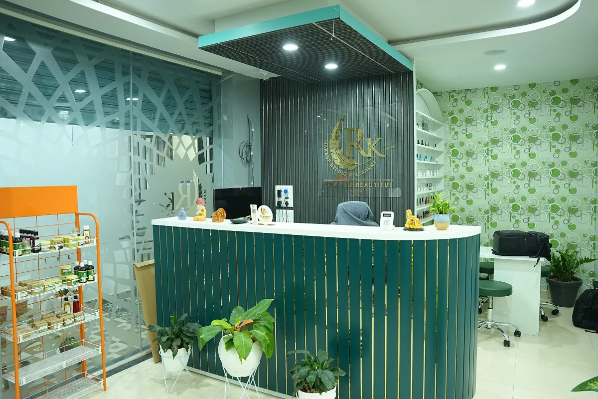 Interior of best makeup studio in Tirupati RK Makeup Studio